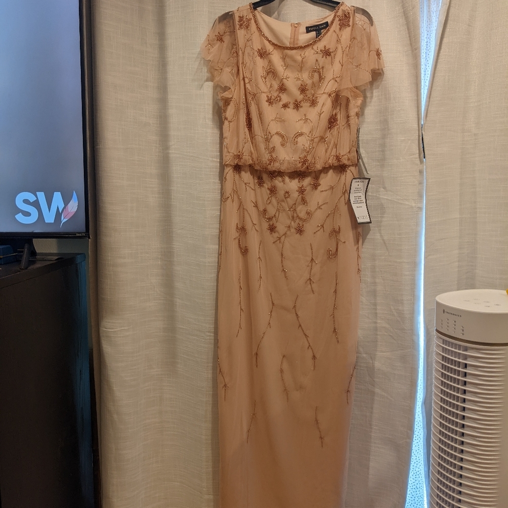 Adrianna Pappell Pink Dress Gown Blush